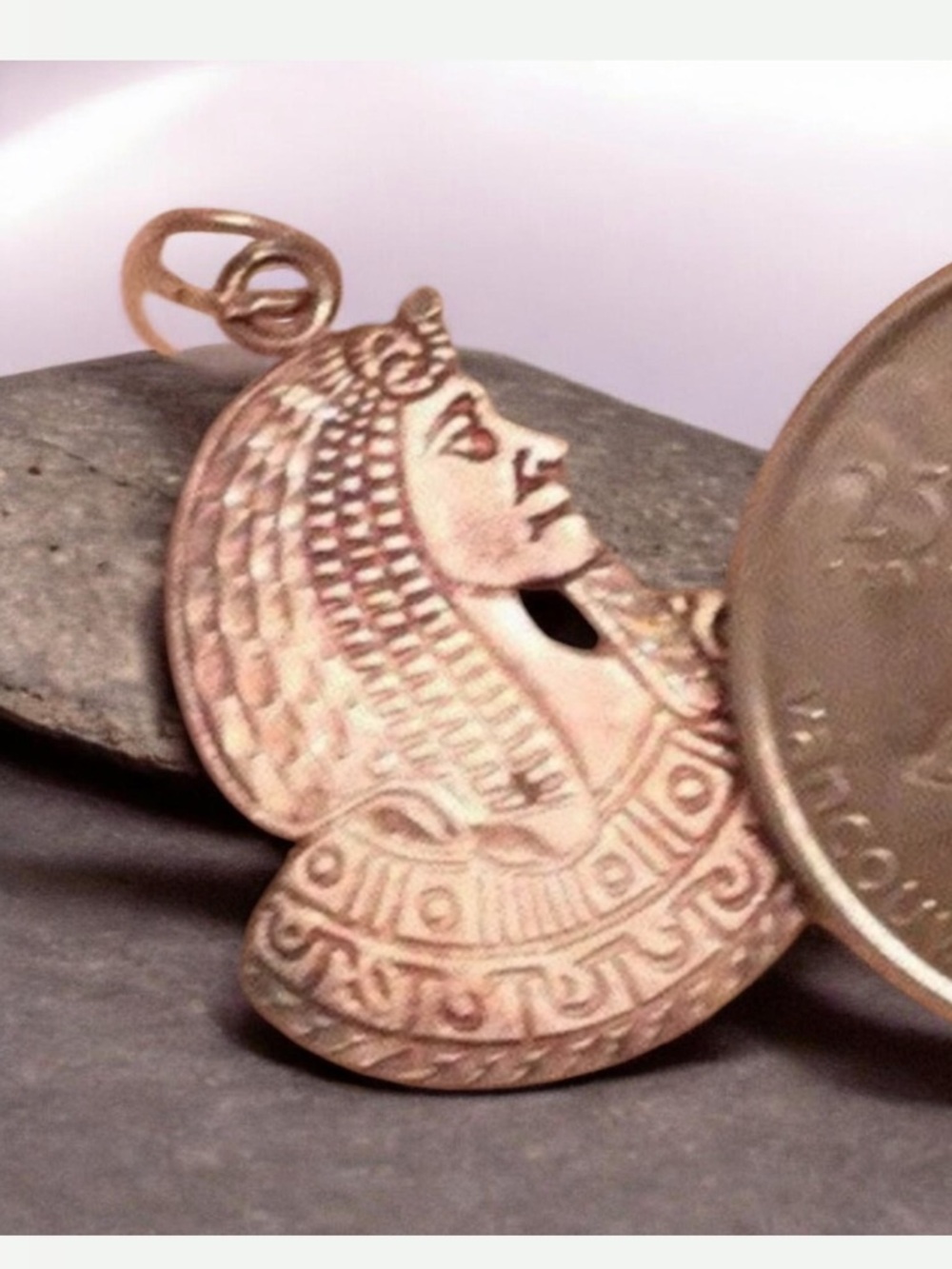 Vintage Sterling Silver Egyptian pendant